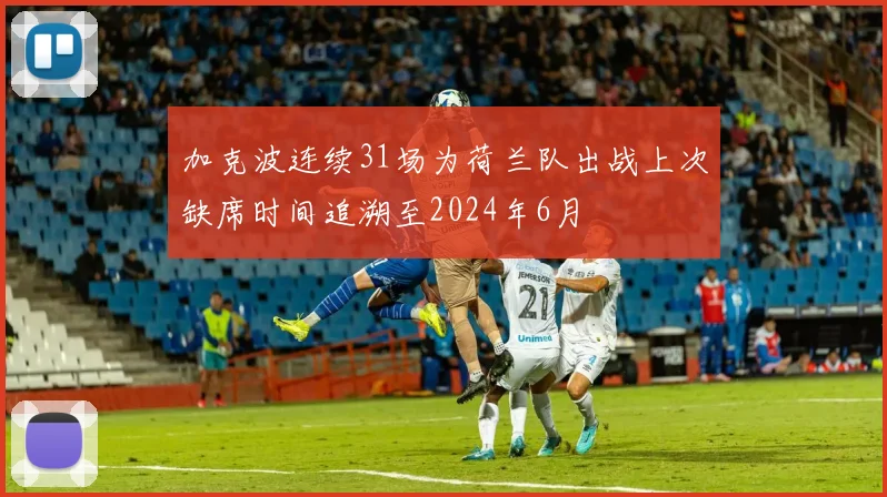 加克波连续31场为荷兰队出战上次缺席时间追溯至2024年6月