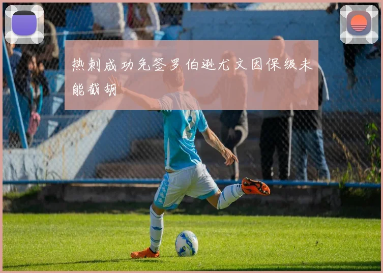 热刺成功免签罗伯逊尤文因保级未能截胡
